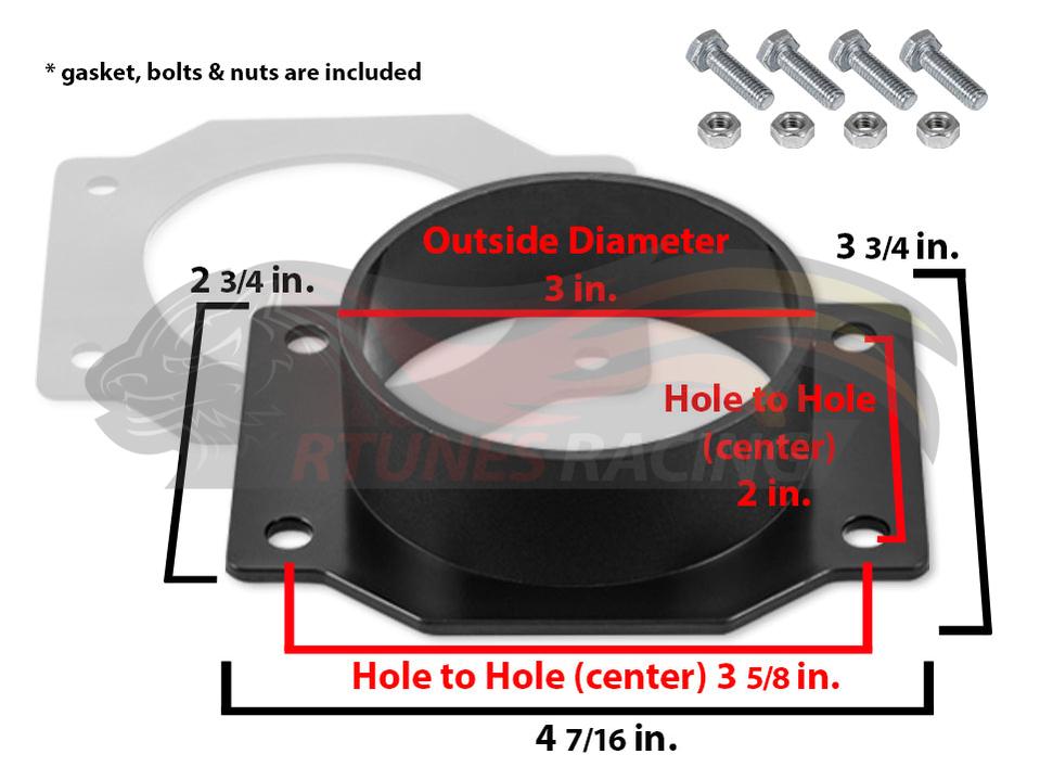 MAF sensor Filter Adapter 300ZX, Maxima | Rtunes Racing | ADP-300ZX