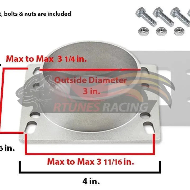 Mass Air Flow Sensor Intake MAF Adapter & Red Filter | Rtunes Racing | FAKIT-UNVRD