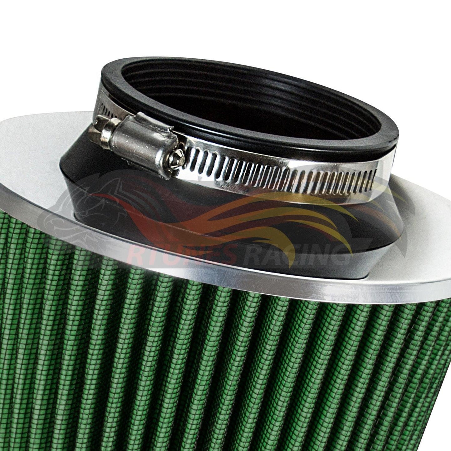 GREEN 3.5" 89mm Cone Air Filter | Rtunes Racing | AF35GN