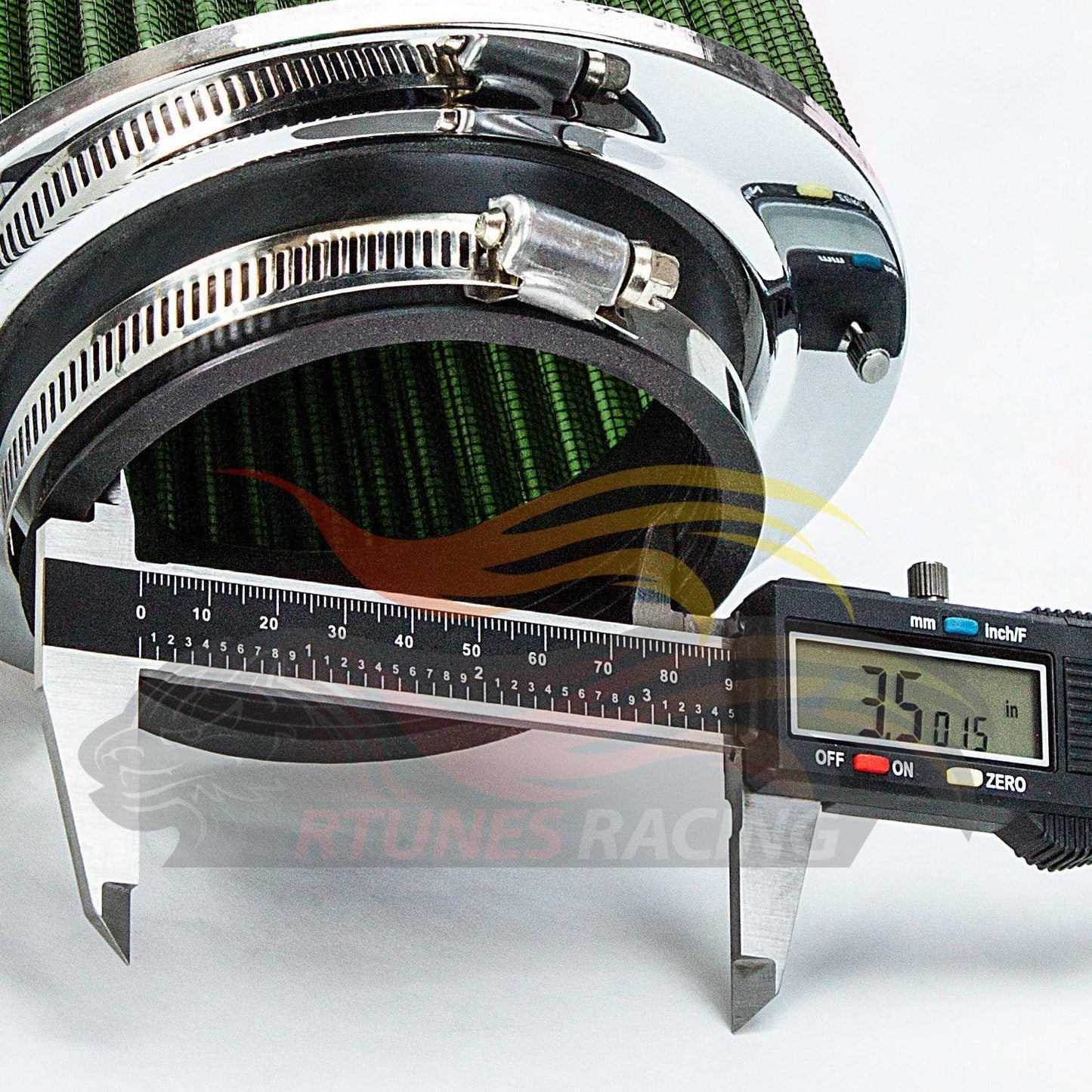 GREEN 3.5" 89mm Cone Air Filter | Rtunes Racing | AF35GN