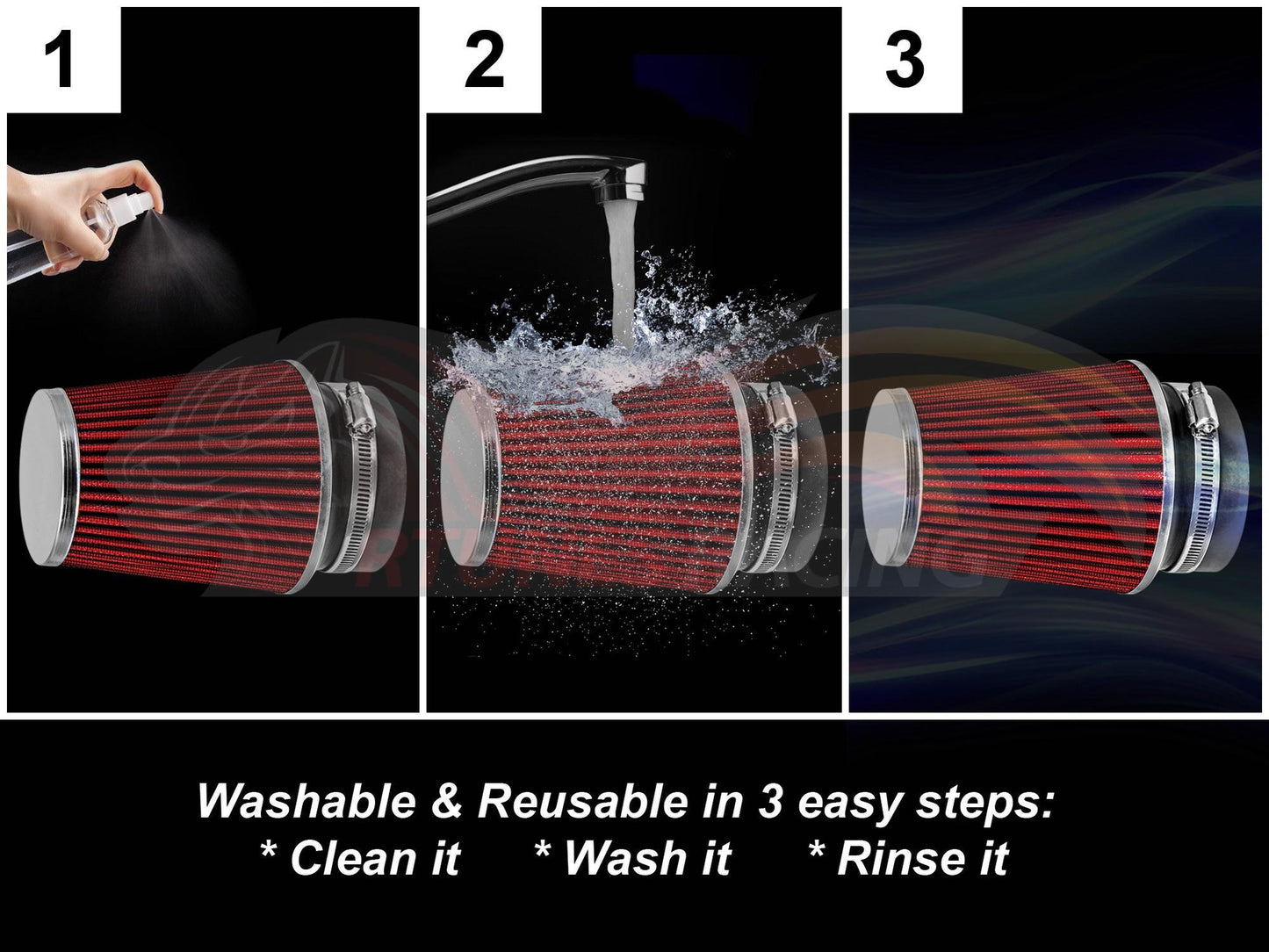 Heat Shield Air Intake Kit For 2015-2023 Ford F-150, 2018-2023 Ford Expedition, 2018-2023 Lincoln Navigator, 2017-2023 Ford F-150 Raptor 2.7L/3.5L V6 | Rtunes Racing | HI-FD-11RD