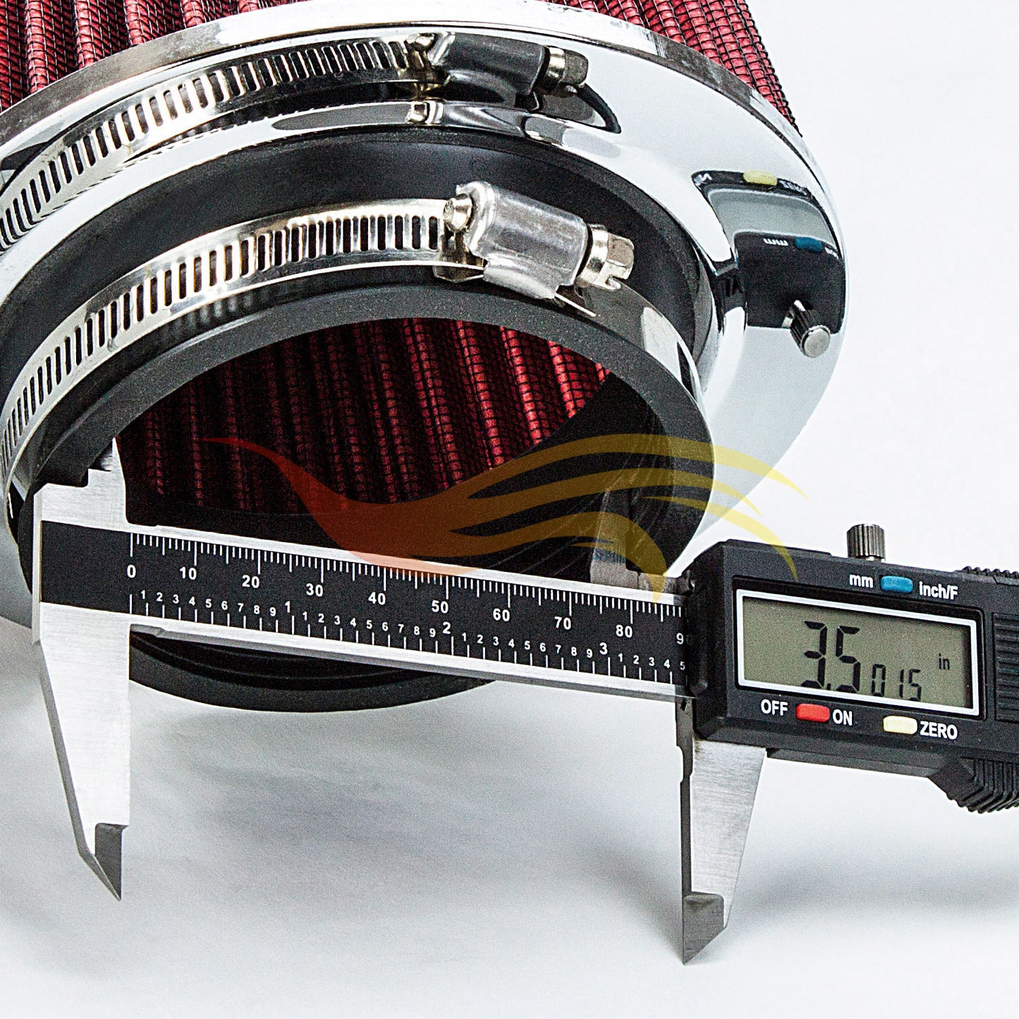 RED 3.5" 89mm Cone Air Filter | Rtunes Racing | AF35R