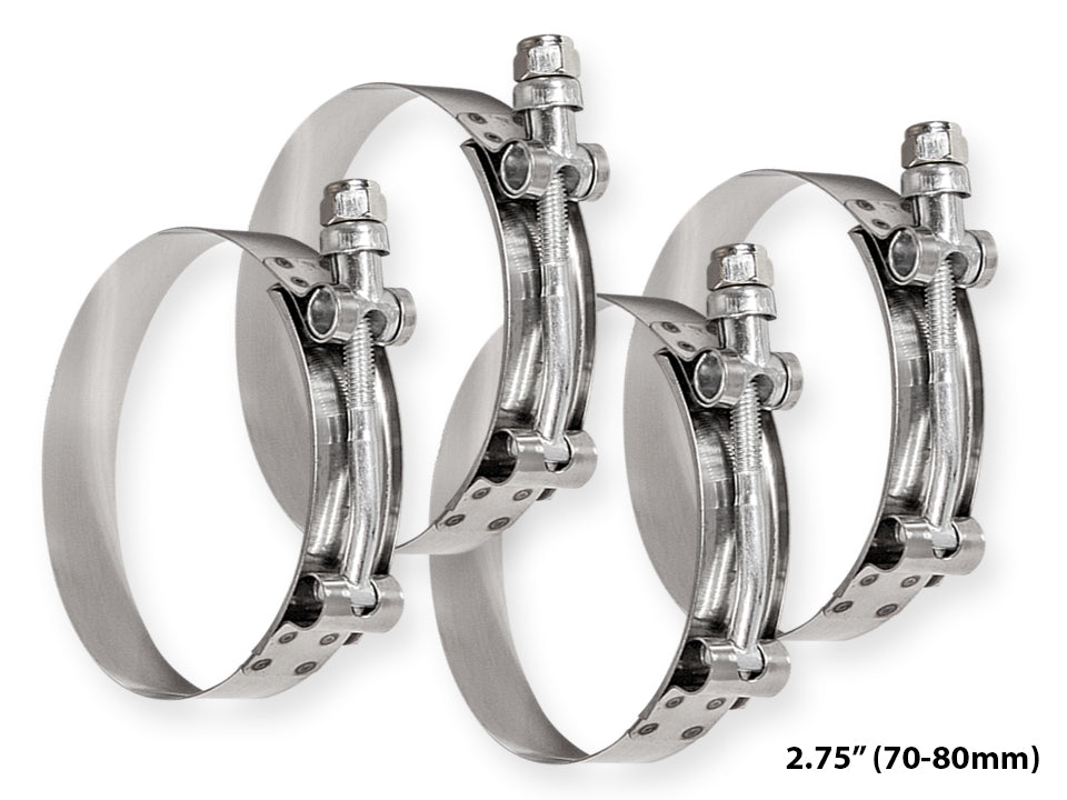 2.75" inch (70-80mm) T-Bolt Clamp Pack of 4 pcs TCLAMP275X4