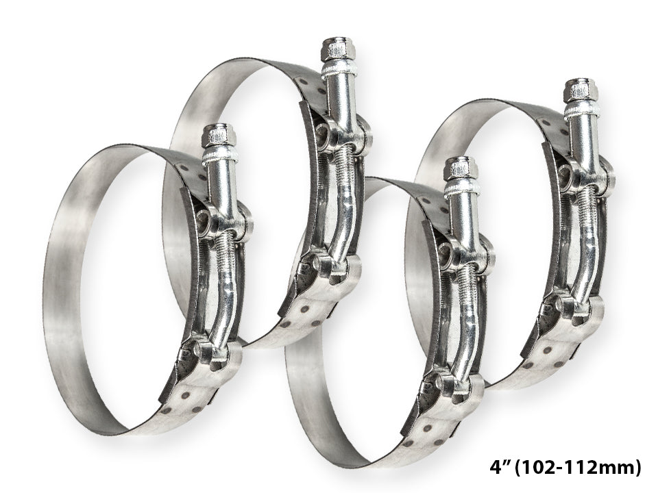 4" inch (102-112mm) T-Bolt Clamp Pack of 4 pcs TCLAMP40X4