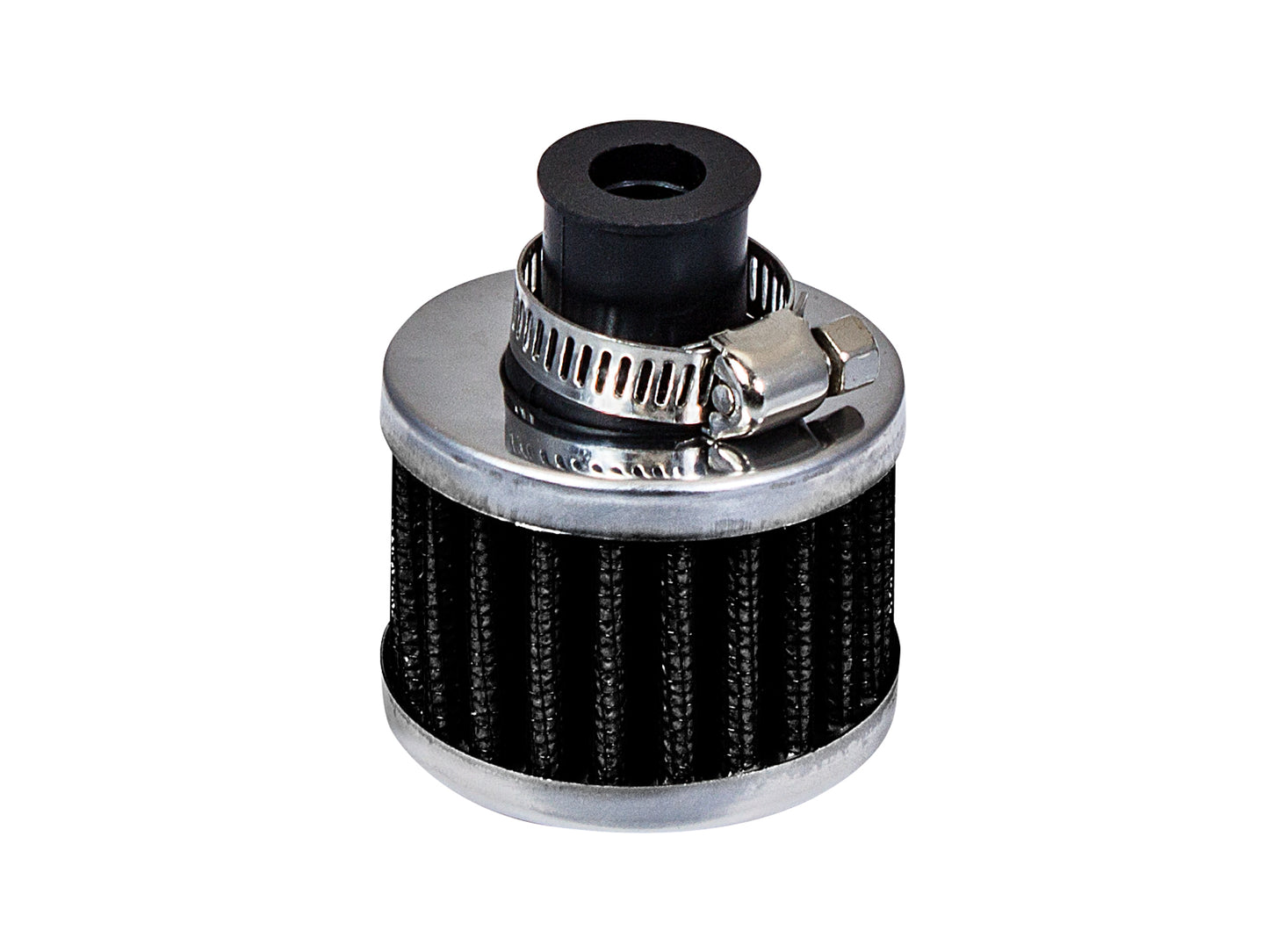 BLACK 3/8" Inch (10mm) Breather Filter Universal Crankcase | Rtunes Racing | BR38CK