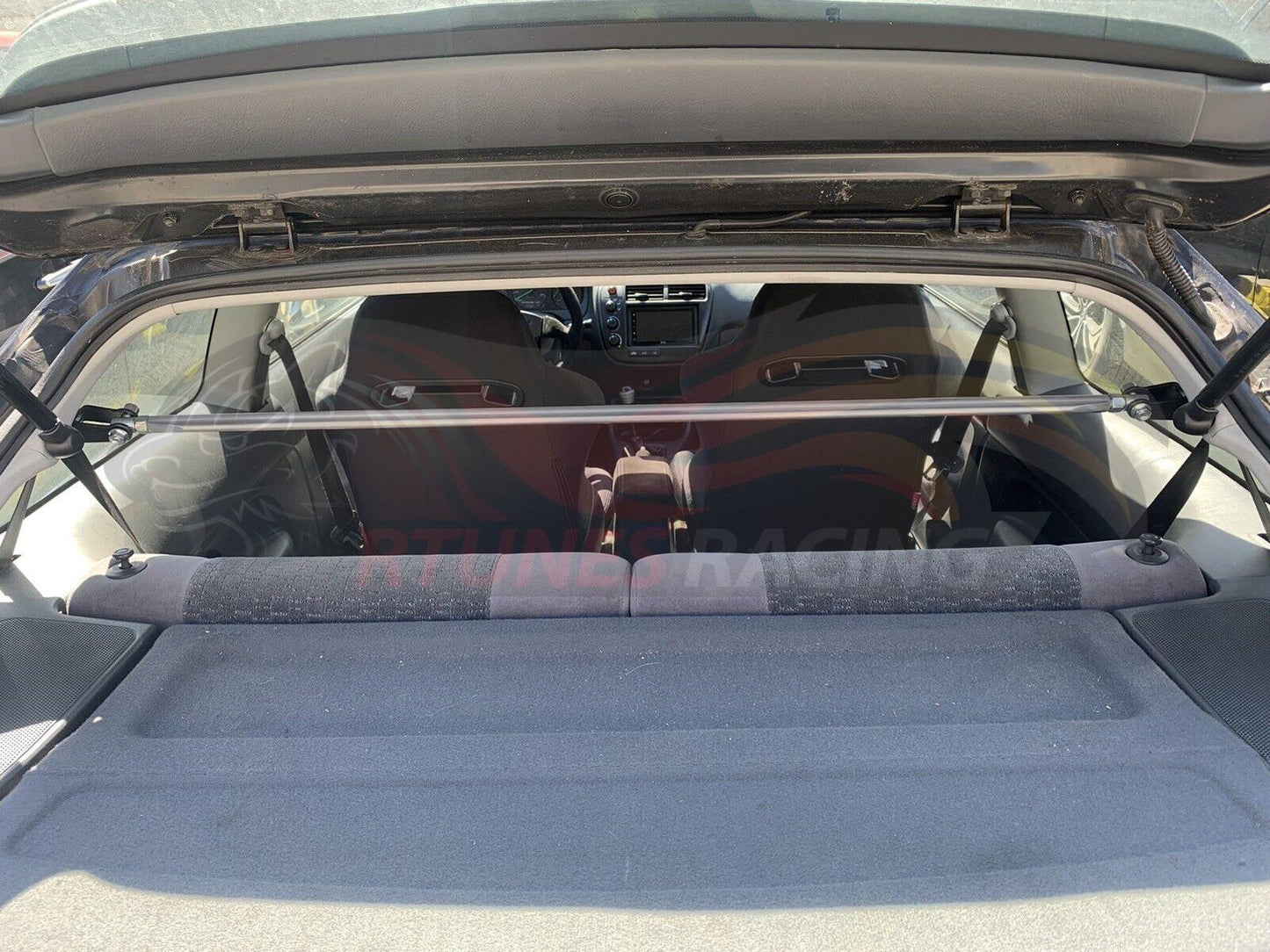 Rear Upper C-Pillar Strut Bar For 1990-1993 Acura Integra All Model Chassis | Rtunes Racing | BAR-CP-HD001
