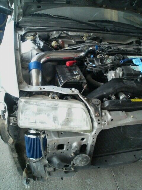 Cold Air Intake Kit For 1988-1991 Honda Crx/Civic EX Si 1.6L I4 | Rtunes Racing | RCI-HD-01BK