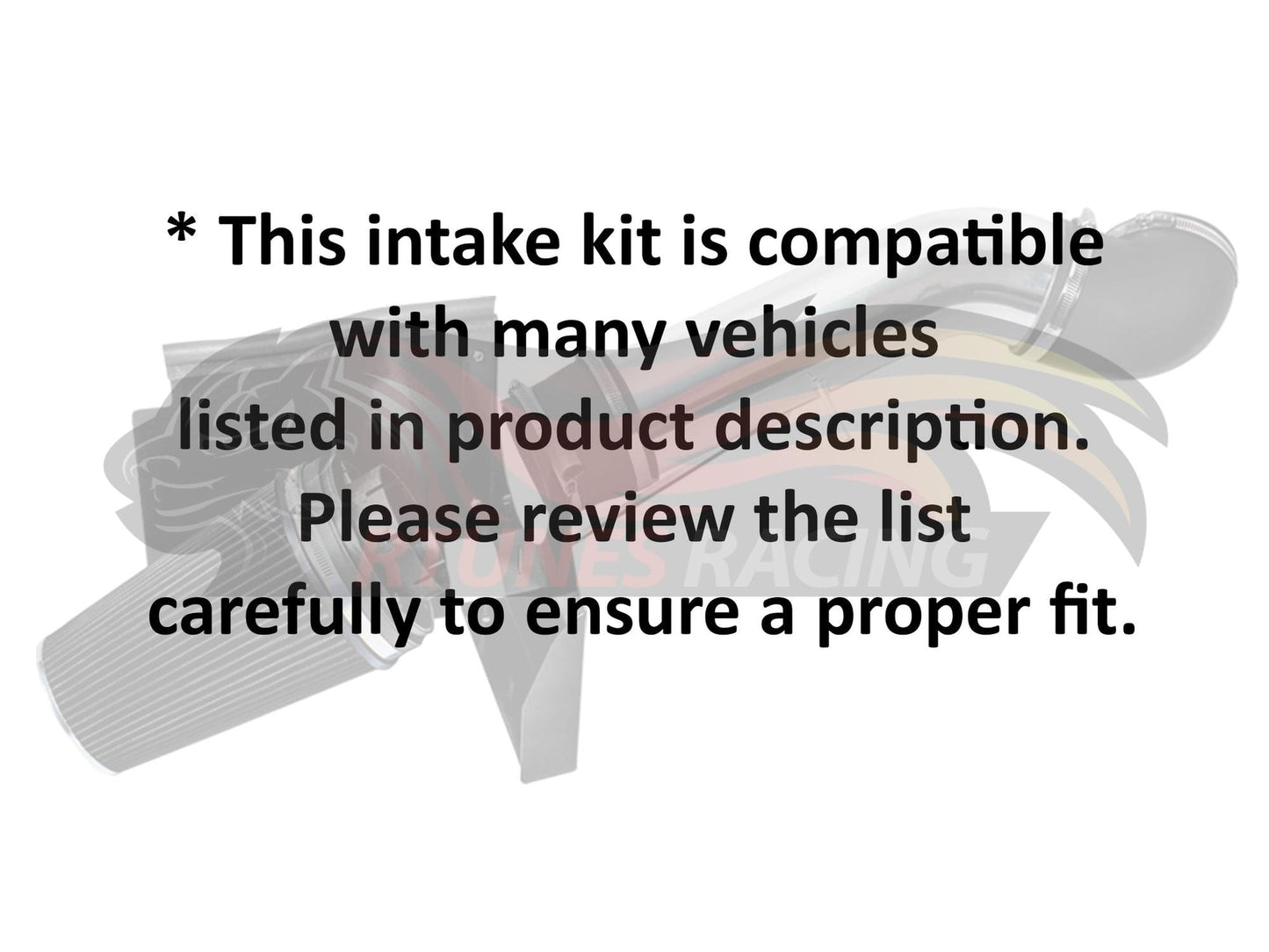 Heat Shield Intake For 99-06 Chevrolet GMC Cadillac V8 4.8/5.3/6.0 / 07 Classic RHI-CD-01BK