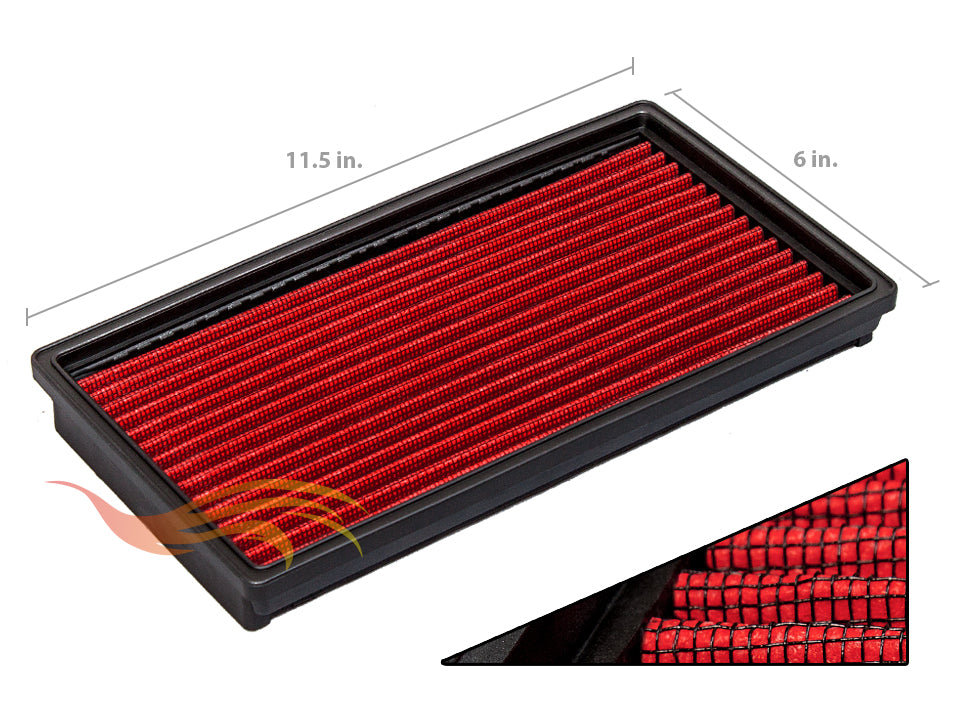 Rtunes OEM Panel Filter Chevy S10 Blazer Astro Camaro, GMC Jimmy Safari Sonoma | Rtunes Racing | GF-1553