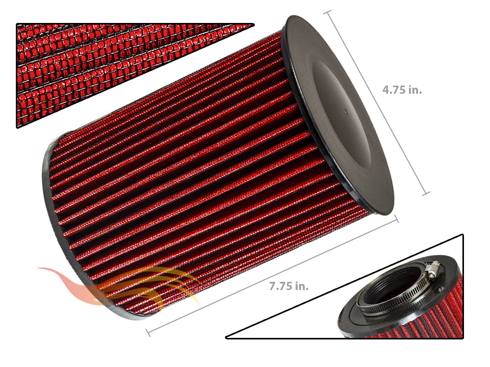 Rtunes OEM Replacement High Performance Flow Drop-In Panel Dry Air Filter | Rtunes Racing | GF-1562