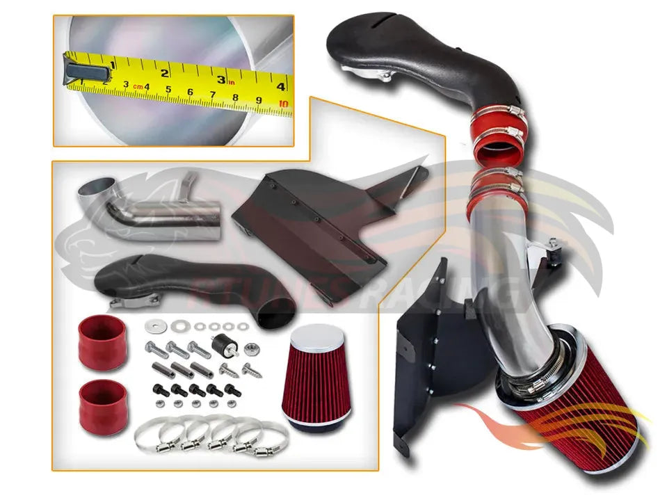 Heat Shield Air Intake Kit For 1996-2004 S-10/Blazer, 1996-2001 Jimmy, 1996-2004 Sonoma V6 4.3L | Rtunes Racing | HI-CH-01RD
