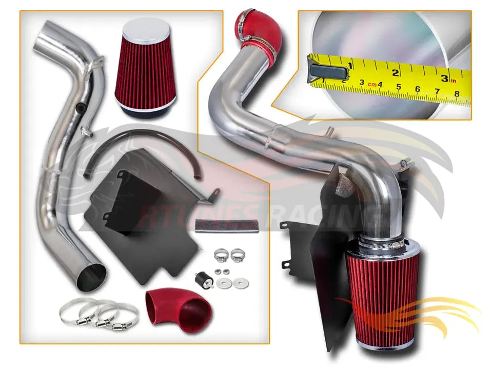Heat Shield Air Intake Kit For 1998-2003 Chevy S-10, GMC Sonoma I4 2.2L | Rtunes Racing | HI-CH-02RD