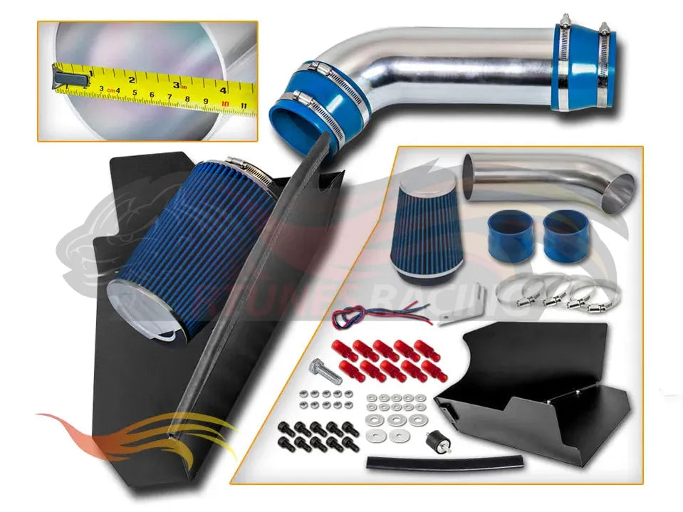 Heat Shield Air Intake Kit For 1996-2000 Chevy C/K 1500/2500/3500 V8 5.0L/5.7L | Rtunes Racing | HI-CH-03BL