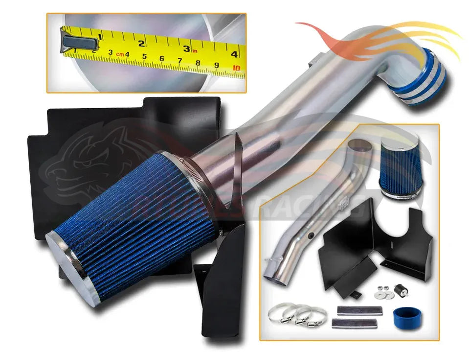 Heat Shield Air Intake Kit For 2001-2004 Chevy Silverado 2500/3500 6.6L Diesel | Rtunes Racing | HI-CH-04BL