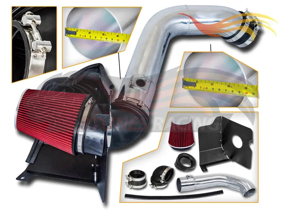 Heat Shield Air Intake Kit For 2004-2005 Sierra /Silverado 2500Hd/3500 V8 6.6L Durmax LLY | Rtunes Racing | HI-CH-08RD