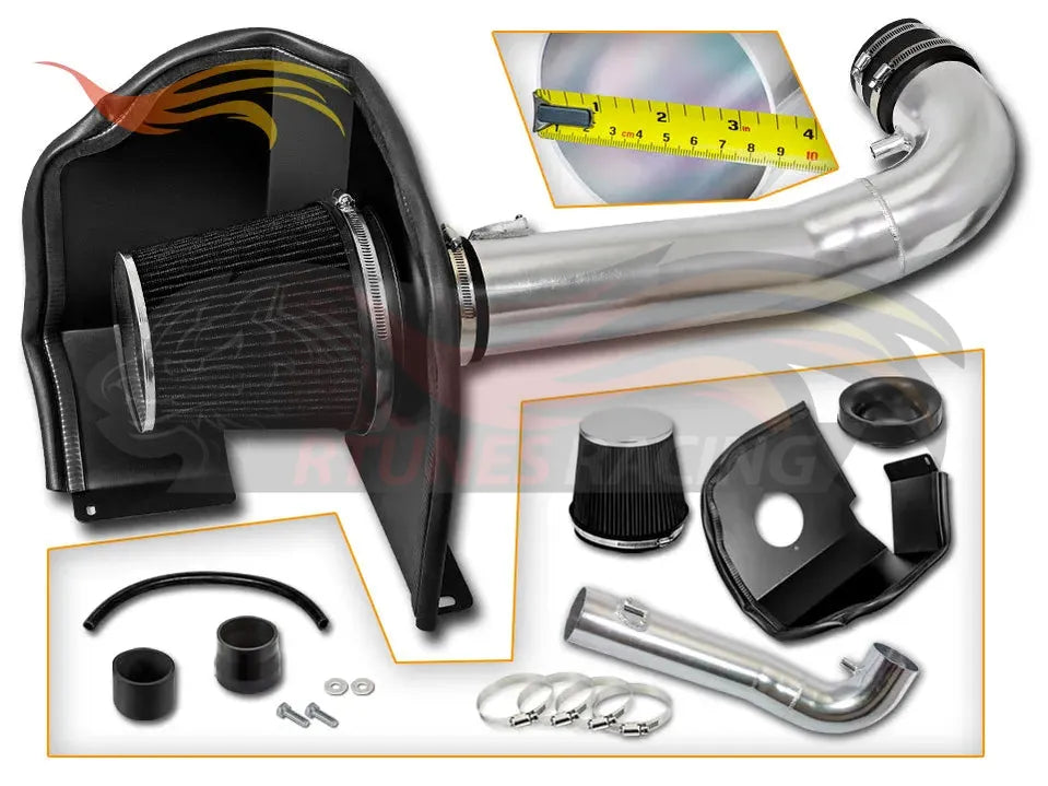 Heat Shield Air Intake Kit For 2014-2018 Chevy Silverado 1500, GMC Sierra 1500 4.3L V6 | Rtunes Racing | HI-CH-09CK