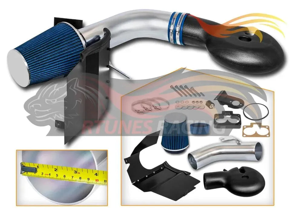 Heat Shield Air Intake Kit For 1997-1998 Dodge Dakota, 1998-2003 Durango V8 5.2L/5.9L | Rtunes Racing | HI-DG-01BL