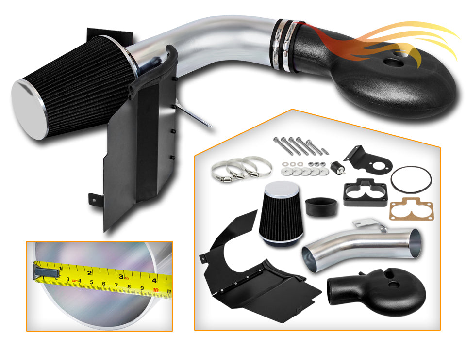 Heat Shield Air Intake Kit For 1997-1998 Dodge Dakota, 1998-2003 Durango V8 5.2L/5.9L | Rtunes Racing | HI-DG-01CK