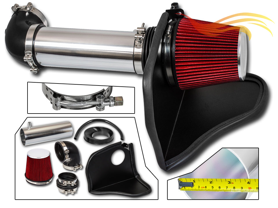 Heat Shield Air Intake Kit For 2005-2008 Dodge Magnum, 2006-2008 Charger, 2005-2010 300, 2008-2010 Challenger Hemi 5.7L, 6.1L V8 | Rtunes Racing | HI-DG-08RD
