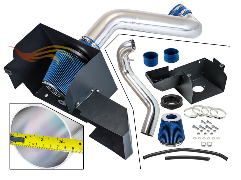 Heat Shield Air Intake Kit For 2013-2018 Ram 1500 3.6L V6 (No Classic) & 2019-2024 Ram 1500 (Classic Only) 3.6L V6 | Rtunes Racing | HI-DG-14BL