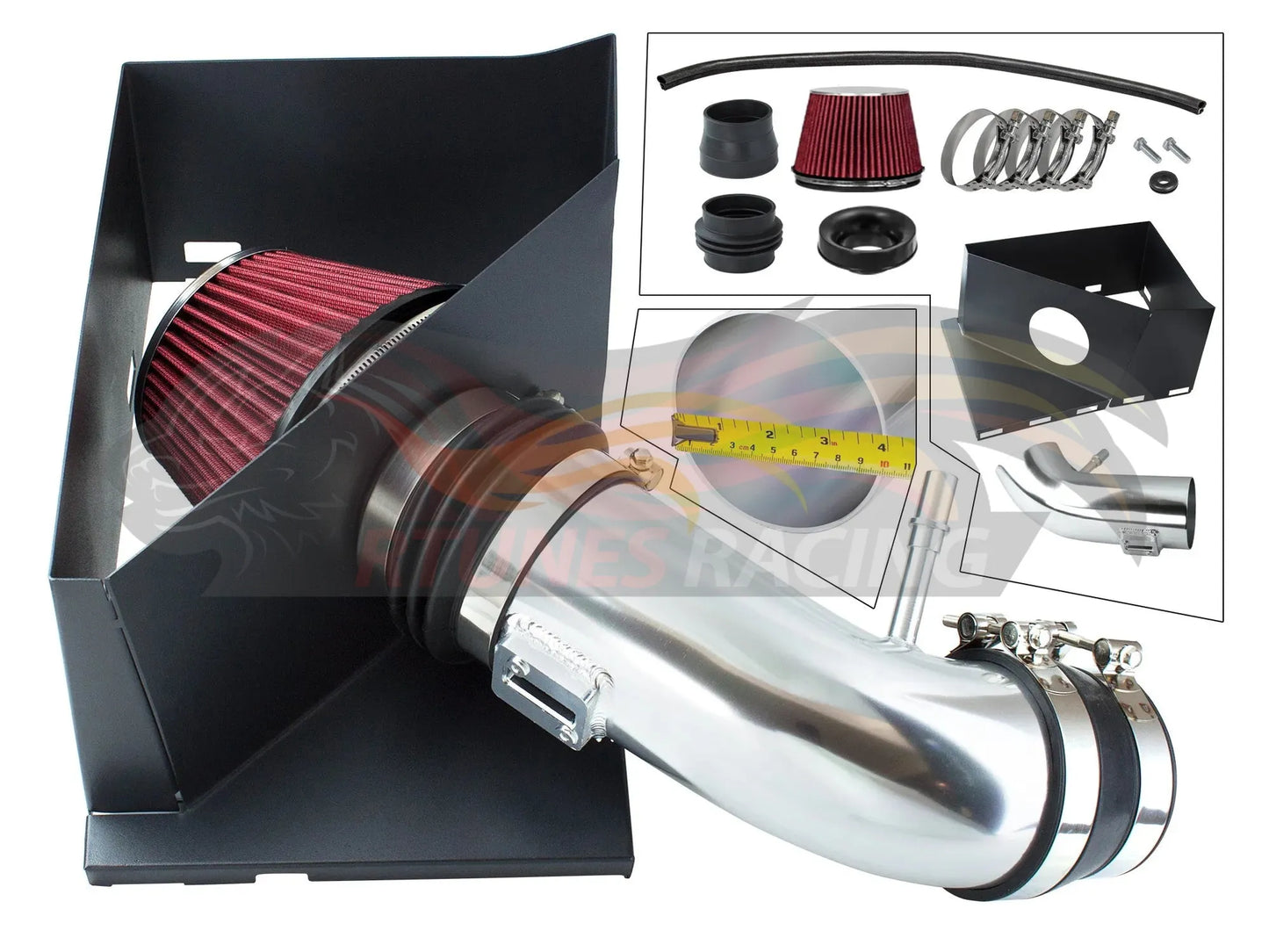Heat Shield Air Intake Kit For 2014-2018 Ram 2500/3500 6.4L V8 | Rtunes Racing | HI-DG-15RD