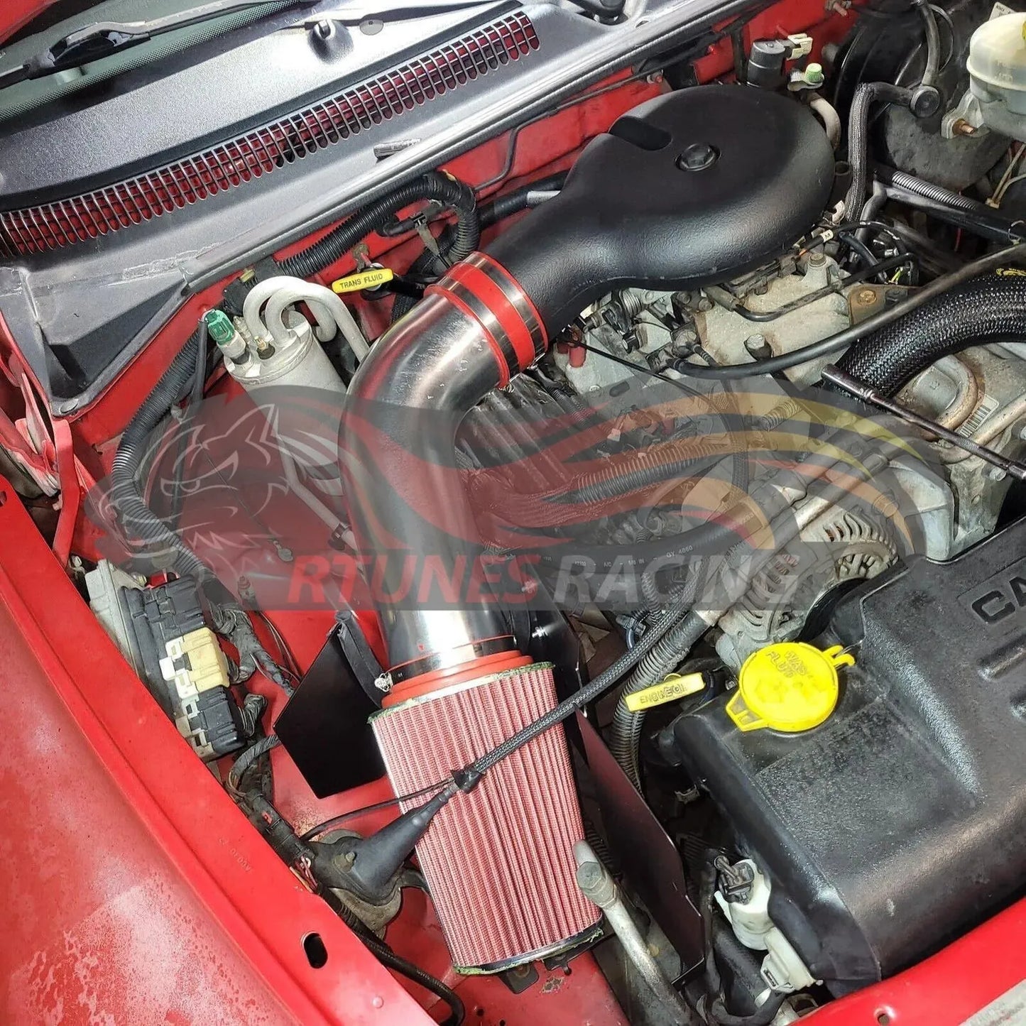 Heat Shield Air Intake Kit For 1997-1998 Dodge Dakota, 1998-2003 Durango V8 5.2L/5.9L | Rtunes Racing | HI-DG-01BL