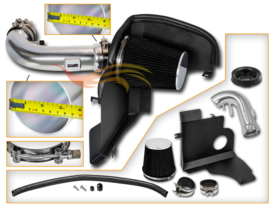Heat Shield Air Intake Kit For 2011-2014 Ford Mustang 5.0L V8 | Rtunes Racing | HI-FD-06CK