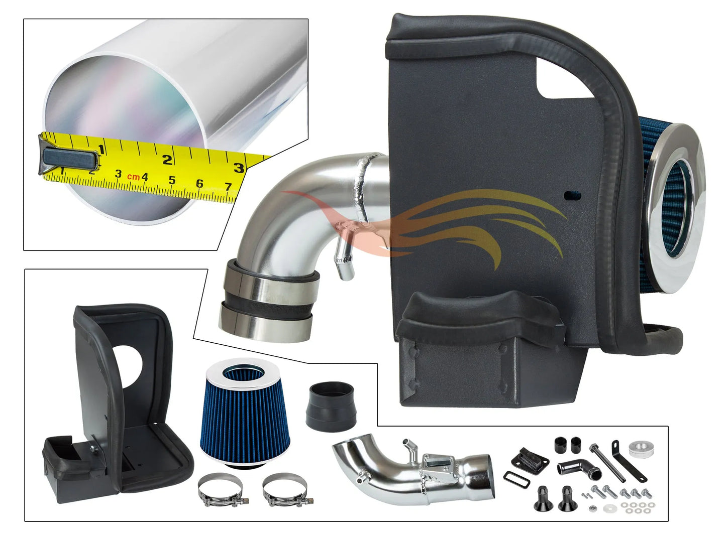 Heat Shield Intake For 08-18 Ford Fiesta 1.6L HI-FD-12BL