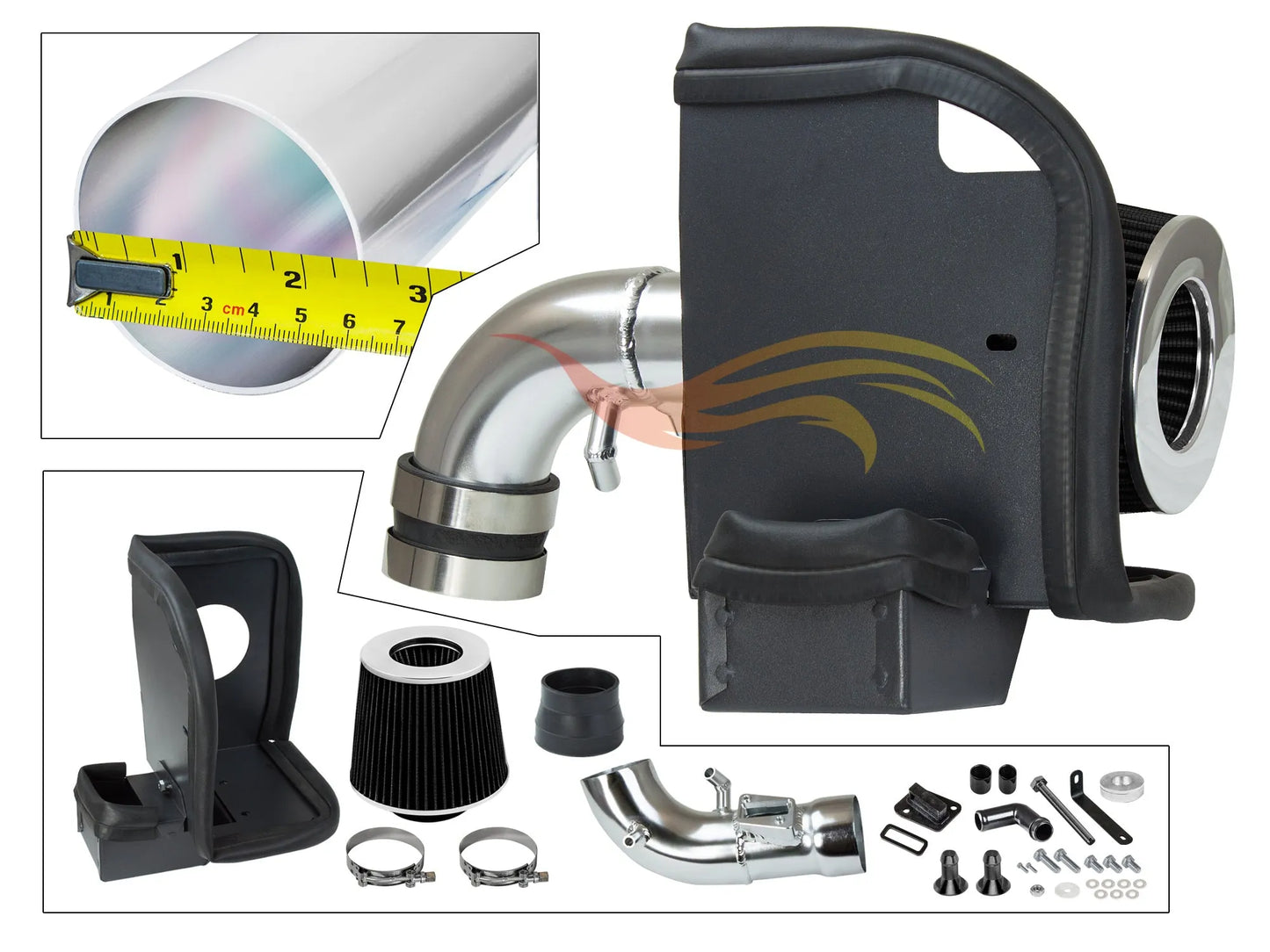 Heat Shield Intake For 08-18 Ford Fiesta 1.6L HI-FD-12CK
