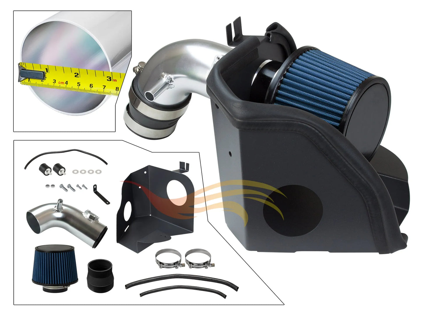 Heat Shield Intake For 06-11 Honda Civic 1.8L HI-HD-02BL