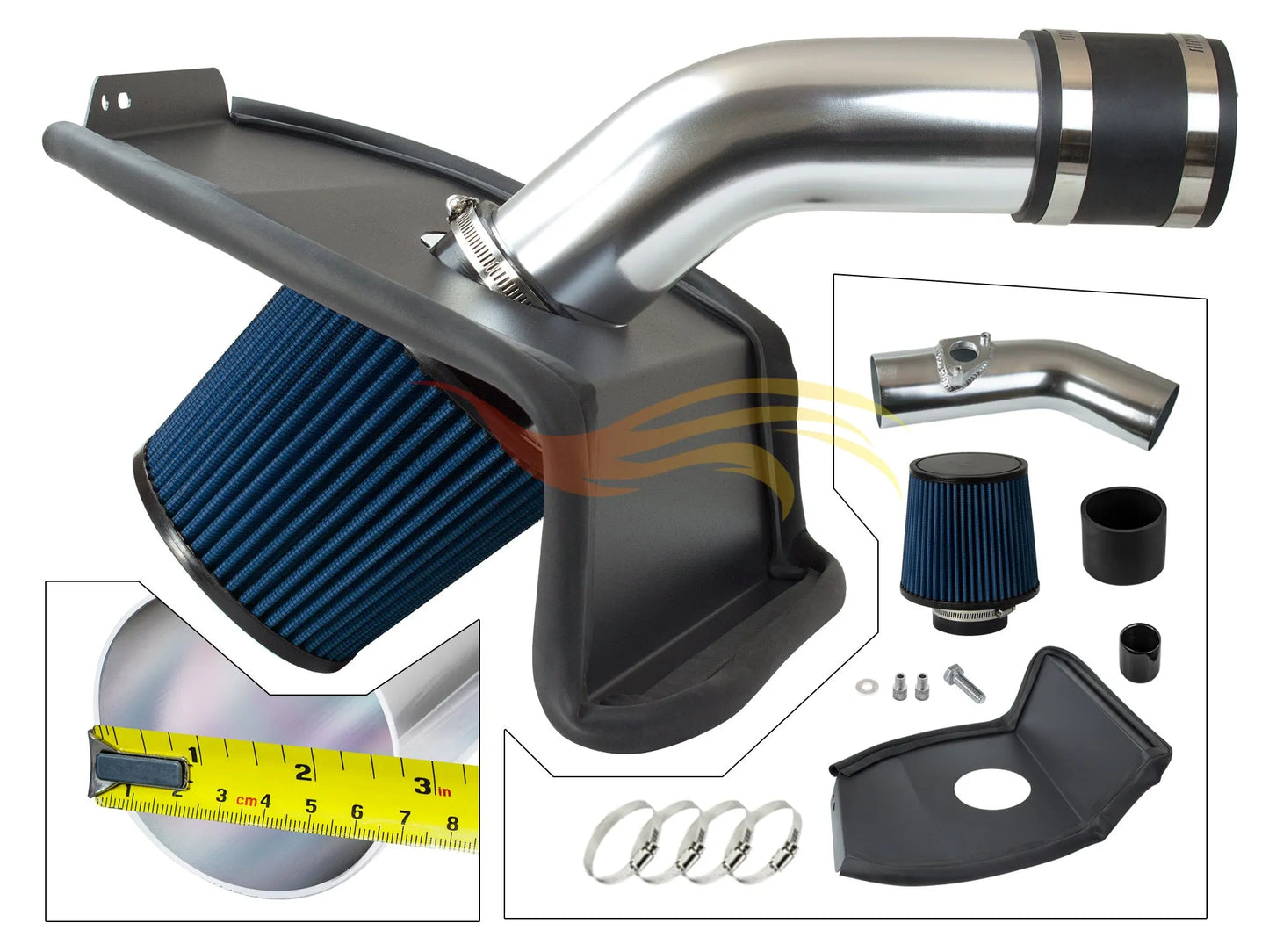Heat Shield Intake For 15-20 Wrx Sti 2.5L Turbo HI-SB-01BL
