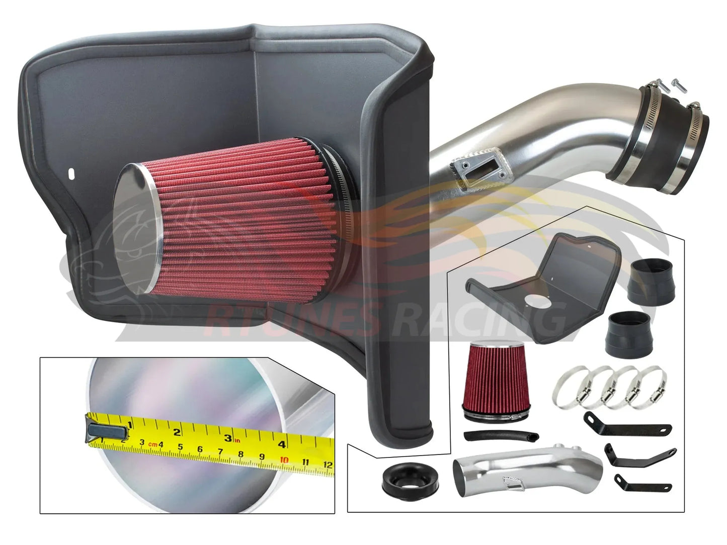 Heat Shield Air Intake Kit For 2012-2020 Toyota Tundra/Sequoia 5.7L V8 | Rtunes Racing | HI-TY-05RD