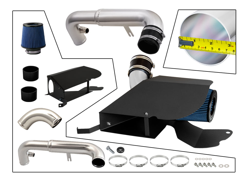Heat Shield Air Intake Kit For 2010-2013 Jetta 2.0 TSI /Passat 1.8 2.0 TSI /2009-2012 Audi A3 2.0L | Rtunes Racing | HI-VW-02BL
