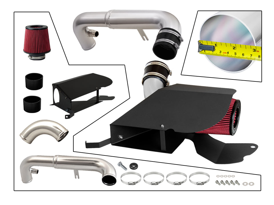Heat Shield Air Intake Kit For 2010-2013 Jetta 2.0 TSI /Passat 1.8 2.0 TSI /2009-2012 Audi A3 2.0L | Rtunes Racing | HI-VW-02RD