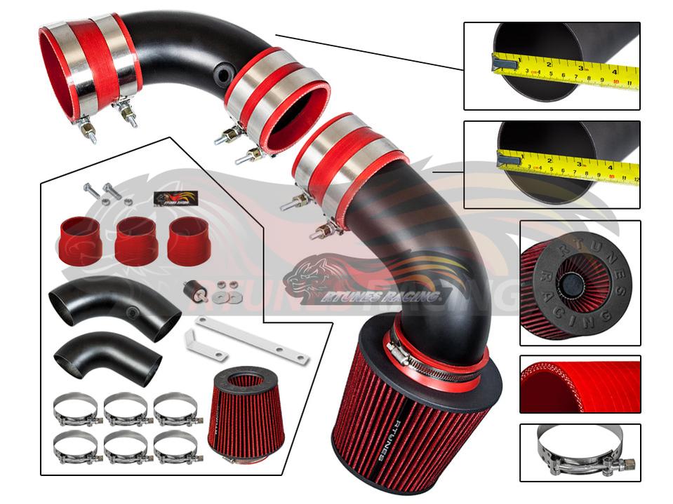 Cold Air Intake Kit For 1996-2005 Chevrolet S10/Blazer/GMC Sonoma/Jimmy, 1997-2000 Isuzu Hombre, 1996-2001 Oldsmobile Bravada 4.3L V6 | Rtunes Racing | RCI-CH-02BK
