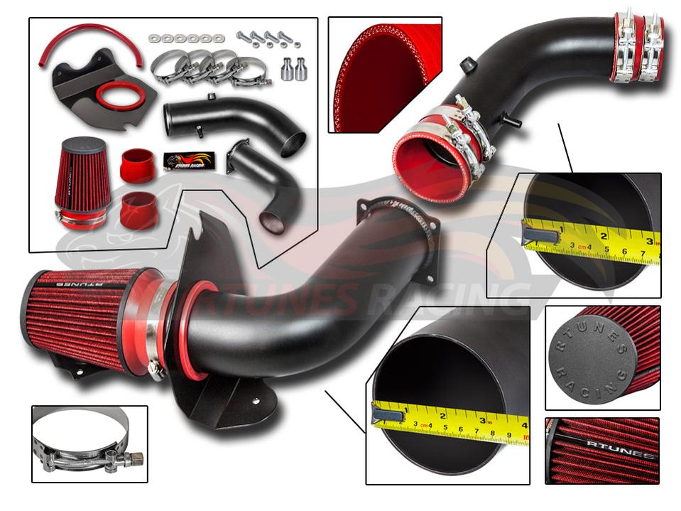 Cold Air Intake Kit For 1994-1998 Ford Mustang 3.8L V6 | Rtunes Racing | RCI-FD-03BK