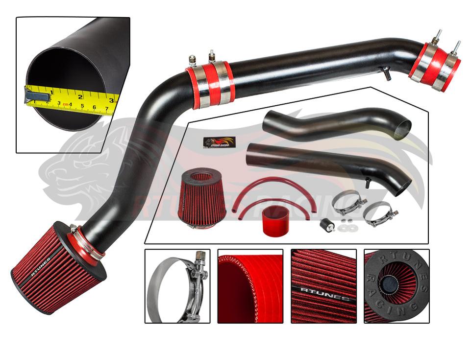 Cold Air Intake Kit For Honda 1992-1995 Civic, 1993-1997 Del Sol 1.5L 1.6L I4 | Rtunes Racing | RCI-HD-03BK