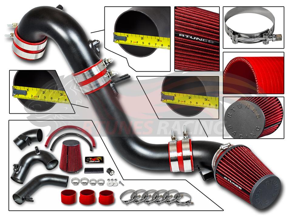 Cold Air Intake Kit For 2013-2015 Acura ILX, 2012-2015 Honda Civic Si 2.4L L4 | Rtunes Racing | RCI-HD-19BK