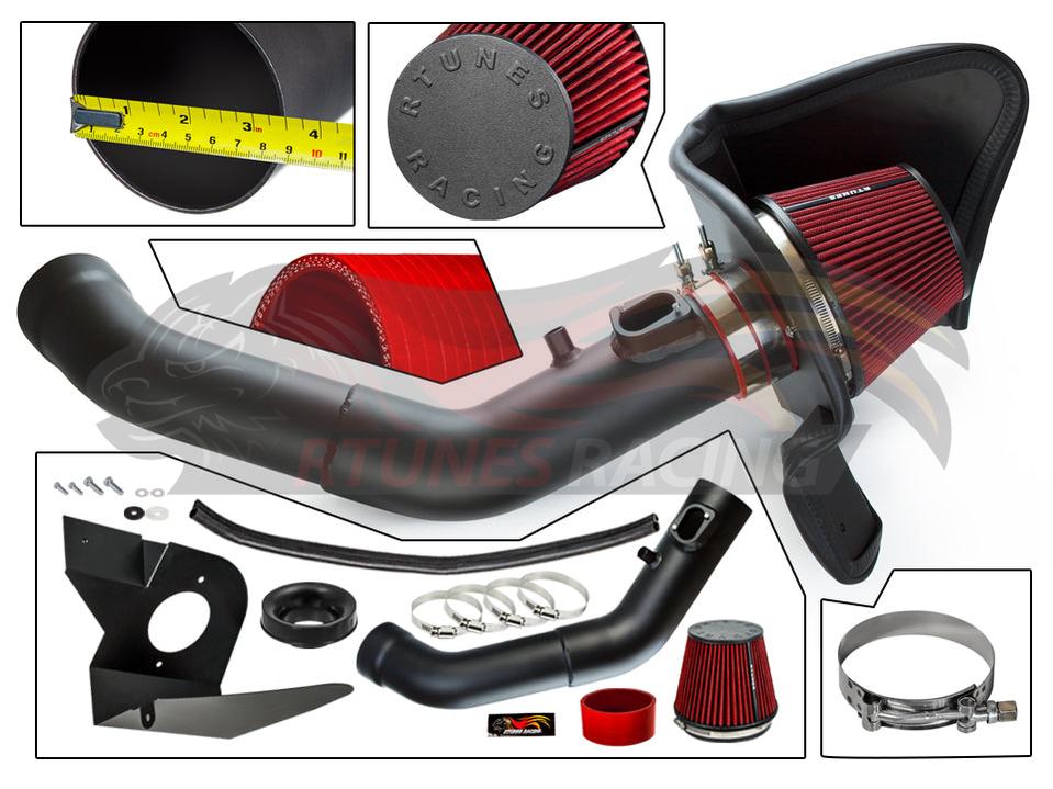 Heat Shield Air Intake Kit For 2012-2015 BMW 335I, 2014-2016 435I, 2013-2016 M135I, 2014-2016 M235I, 2016-2018 M2 3.0L Turbo | Rtunes Racing | RHI-BM-02BK