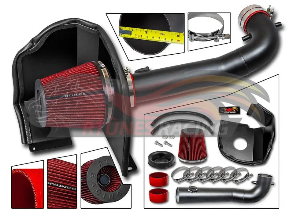 Heat Shield Air Intake Kit For 2014-2018 Silverado/Sierra 1500 & 2015-2020 Escalade/Suburban/ Tahoe/Yukon V8 | Rtunes Racing | RHI-CD-04BK