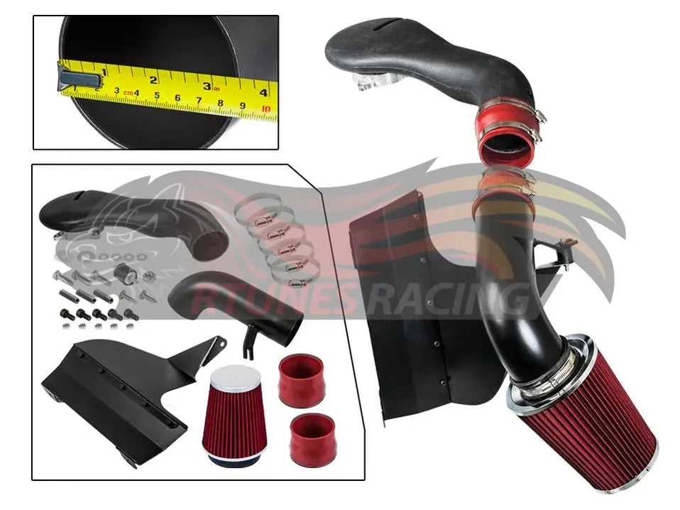 Heat Shield Air Intake Kit For 1996-2004 Chevy S10/ Chevy Blazer, 1996-2001 GMC Jimmy, 1996-2004 GMC Sonoma V6 4.3L | Rtunes Racing | RHI-CH-01BK