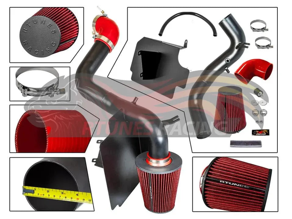 Heat Shield Air Intake Kit For 1998-2003 Chevy S10, GMC Sonoma I4 2.2L | Rtunes Racing | RHI-CH-02BK