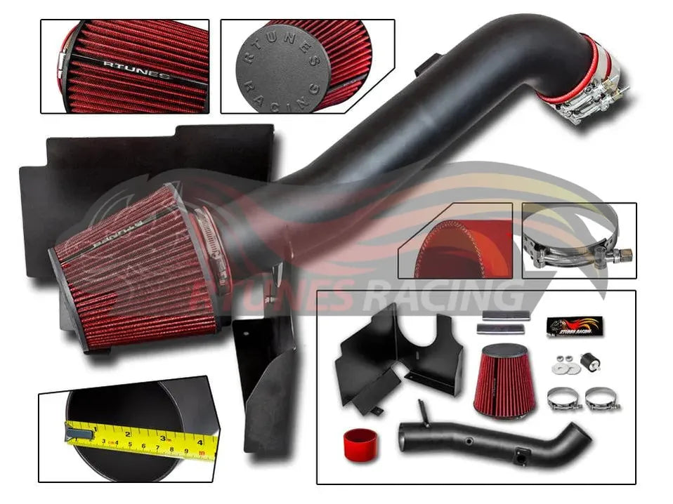 Heat Shield Air Intake Kit For 2001-2004 Chevy Silverado 2500/3500 6.6L Diesel Fit For LB7 Engine Only | Rtunes Racing | RHI-CH-04BK