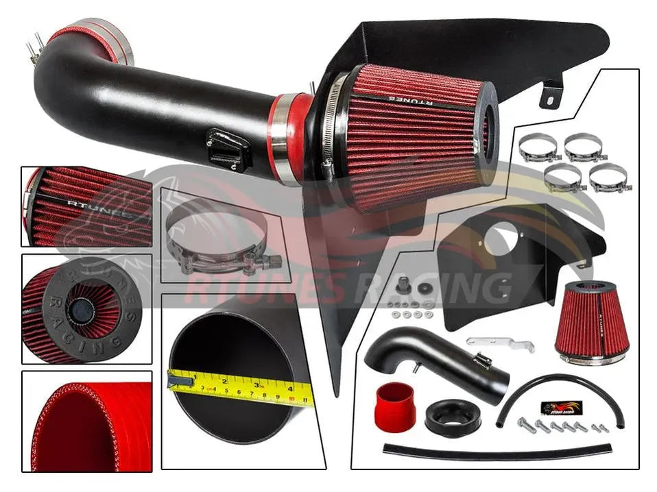 Heat Shield Air Intake Kit For 2010-2015 Chevy Camaro SS V8 6.2L | Rtunes Racing | RHI-CH-06BK