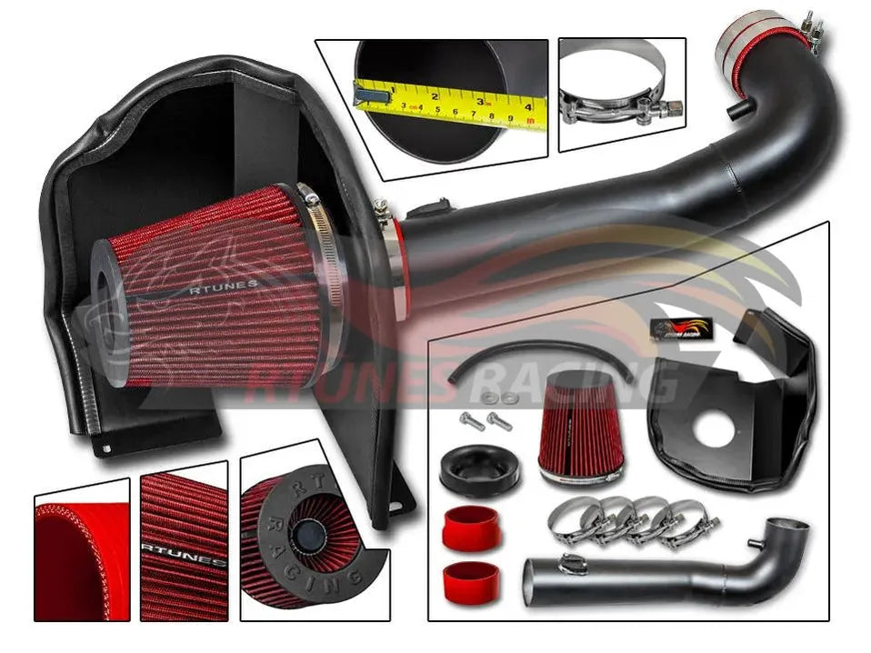 Heat Shield Air Intake Kit For 2014-2017 Chevrolet Silverado /2014-2018 Sierra 1500 4.3L V6 | Rtunes Racing | RHI-CH-09BK
