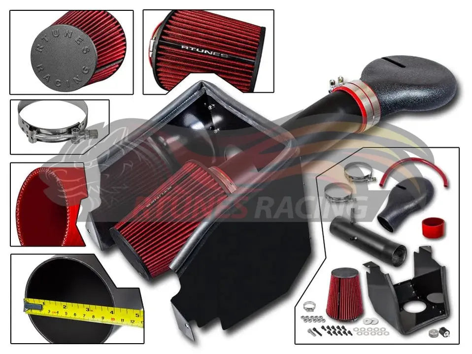 Heat Shield Air Intake Kit For 1994-2001 Ram 1500 5.2/5.9 V8 /1994-2002 Ram 2500 5.9 V8 | Rtunes Racing | RHI-DG-02BK