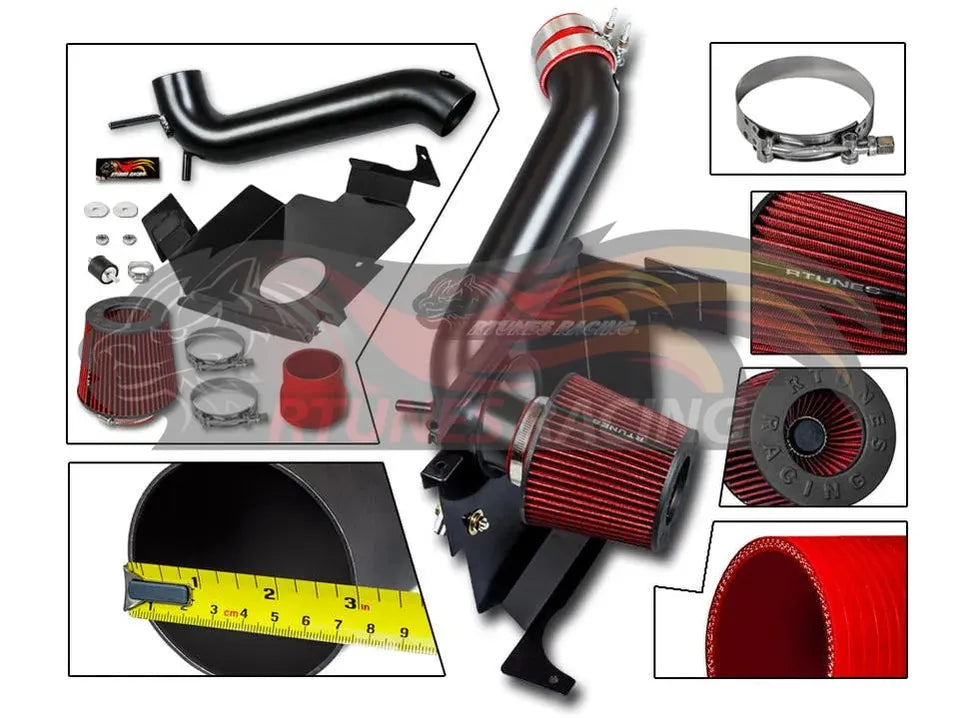 Heat Shield Air Intake Kit For Dodge 2005-2008 Magnum, 2006-2010 Charger, 2008-2010 Challenger, 2005-2010 Chrysler 300 3.5L V6 | Rtunes Racing | RHI-DG-05BK