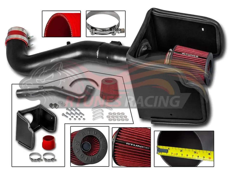 Heat Shield Air Intake Kit For 2005-2012 Nissan Pathfinder, 2005-2015 Nissan Frontier, 2005-2015 Nissan Xterra 4.0L V6 | Rtunes Racing | RHI-NS-03BK