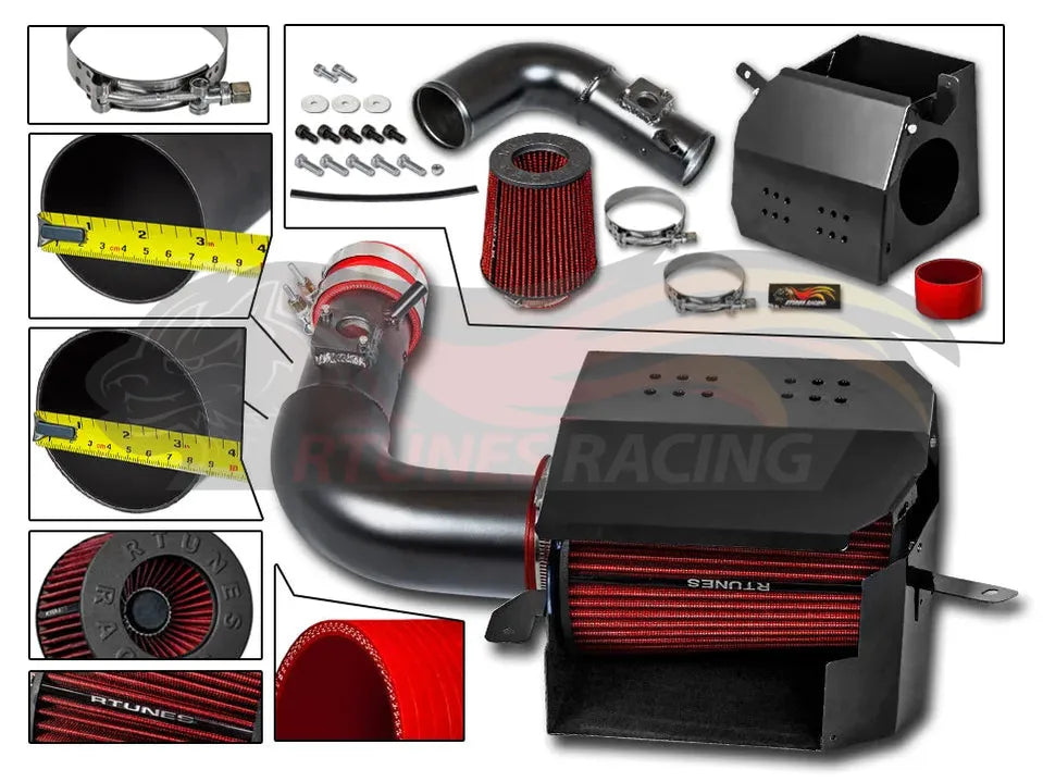 Heat Shield Air Intake Kit For 2013-2020 Scion FR-S/Subaru BR-Z /2012-2020 Toyota 86 2.0L I4 | Rtunes Racing | RHI-SC-01BK