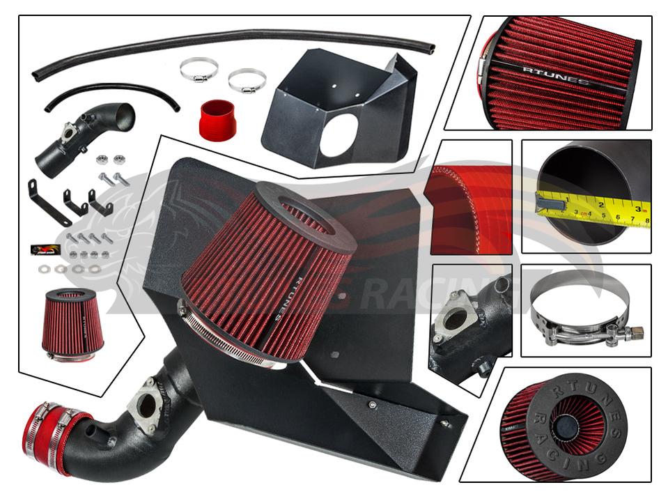 Heat Shield Air Intake Kit For 2009-2017 Toyota Corolla, 2016-2017 Scion im 1.8L | Rtunes Racing | RHI-TY-03BK